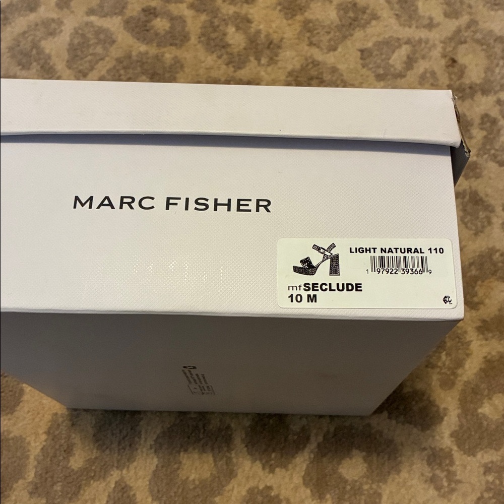 Marc Fisher Womens Seclude Tan Woven Block Heel Platform Sandals Shoes New - Picture 5 of 5